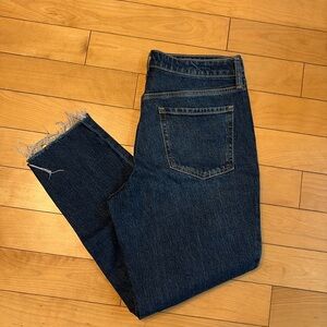 Old Navy raw hem OG straight leg jeans